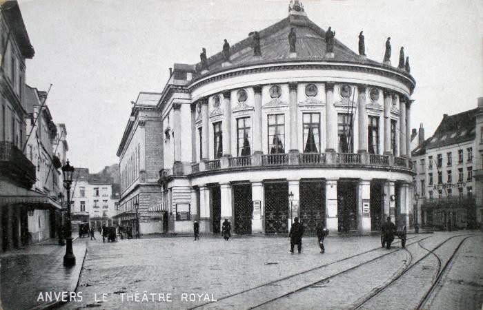 Historic photo Bourla Theatre in Antwerp