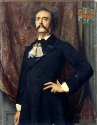 Jules Amédée Barbey d'Aurevilly (portrait by Émile Lévy, ca. 1882)