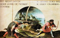 Allegory of the World (1515) from the studio of  Joachim Patinir