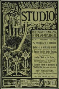 This is a poster for The Studio, an arts magazine first published in 1893.