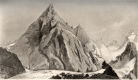 The Aiguille Blaitiere (c. 1856) by John Ruskin, see Aiguilles de Chamonix