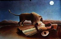 Naïve art: The Sleeping Gypsy (1897) by Henri Rousseau