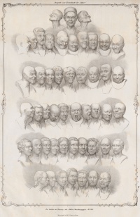 “Character Heads” (1839) is a lithograph by Matthias Rudolph Toma (1792-1869) of Franz Xaver Messerschmidt's busts