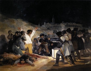 The Third of May by Francisco Goya (referring to the event of 1808.)