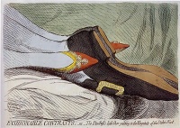 Fashionable Contrasts (1792) by James Gillray, first published by Hannah Humphrey on January 24, 1792.