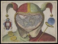 Fool's Cap World Map (c. 1590s) by anonymous