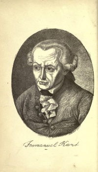 Immanuel Kant (engraving from The Last Days of Immanuel Kant)
