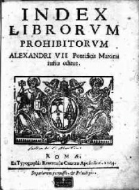 This page Printing is part of the media series. Illustration: Index Librorum Prohibitorum ("List of Prohibited Books") of the Catholic Church.