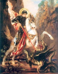 Saint George and the Dragon (1880) by Gustave Moreau
