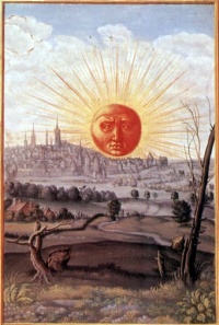 Splendor Solis (1532-1535) - Salomon Trismosin  The Moon and the Sun are associated with the yin and yang where the Moon represents yin and the Sun yang as dynamic opposites.