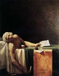 The Death of Marat (1793) by Jacques-Louis David