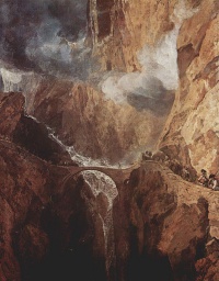 The Devil's Bridge, St. Gotthard (1803-1804) by J. M. W. Turner