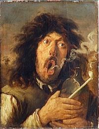 This page Drug is part of the drugs series.  Illustration: The Smoker (ca. 1654 - 1662) by Joos van Craesbeeck