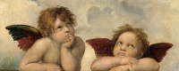 The Two Cherubs, by Raphael, detail from the Sistine Madonna