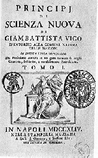 New Science (1775) by Giambattista Vico
